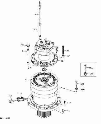 9262463 SWING REDUCER gear FOR HITACHI ZX850-3 870-3